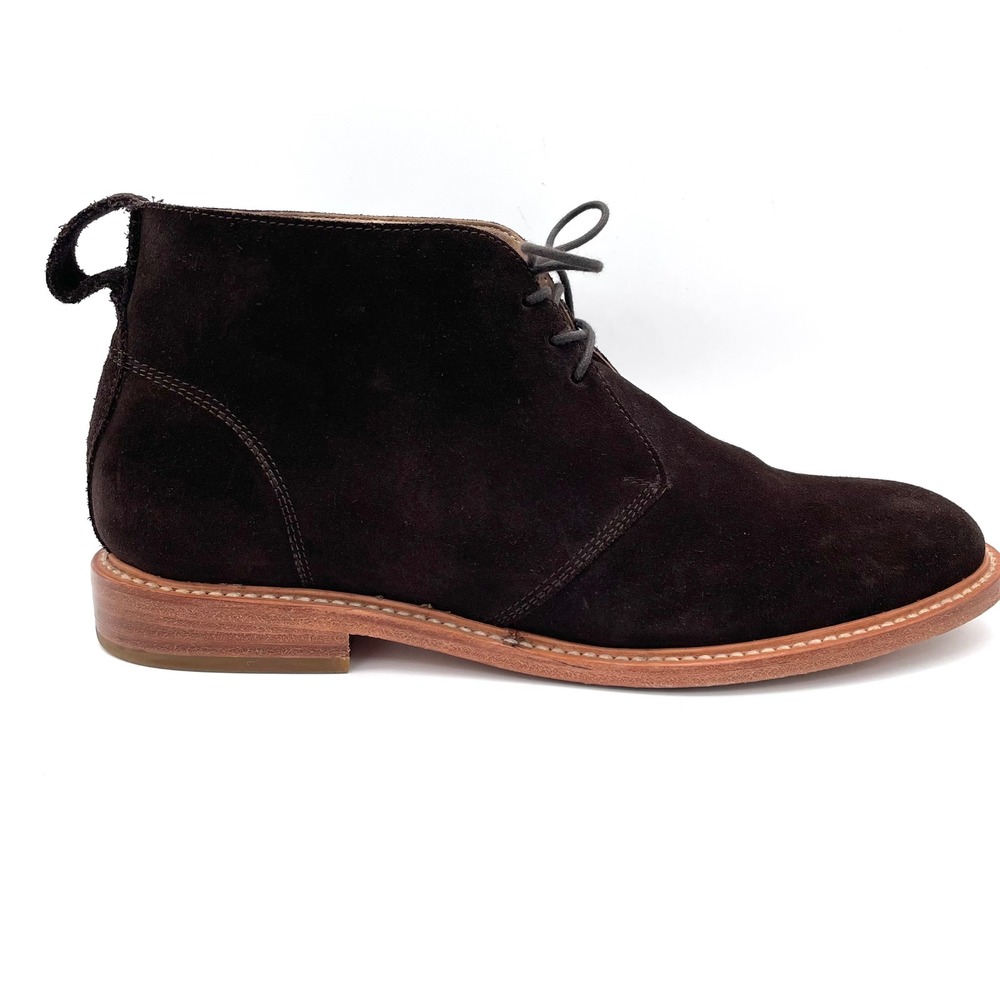 Taylor Stitch The Chukka Mens 12 Dark Brown Suede Excellent Goodyear Welted Boot